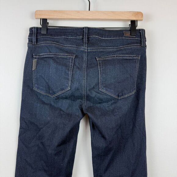 Paige Jeans Women 28 Blue Denim Mona Dark Wash Stretch Skyline Skinny Casual - Picture 5 of 9